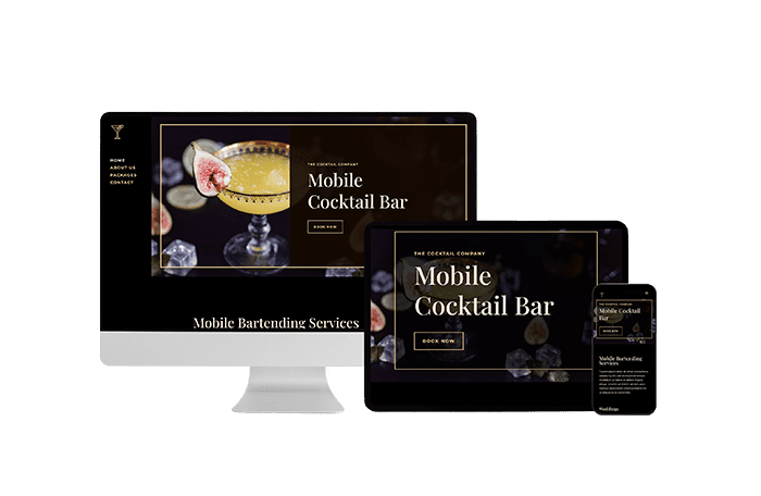 Cocktail Bar Website Design